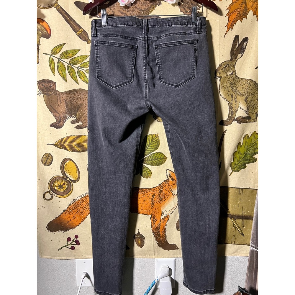 Miss Me Skinny Jeans Womens 28 Black Good Floral Embroidered Sequin Denim - Picture 5 of 6